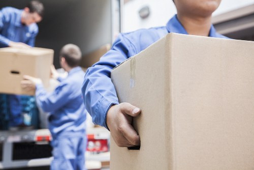 Commercial moving team handling office relocation in Abbeywood