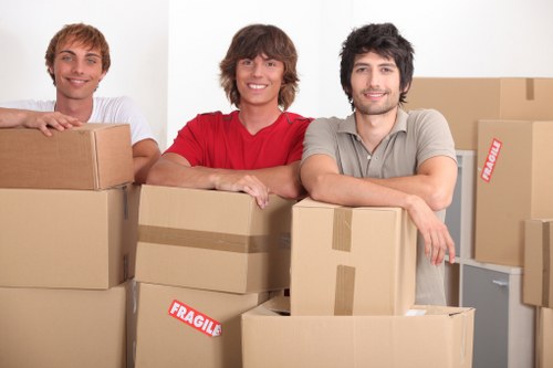Local office movers handling desks and workstations in Abbeywood