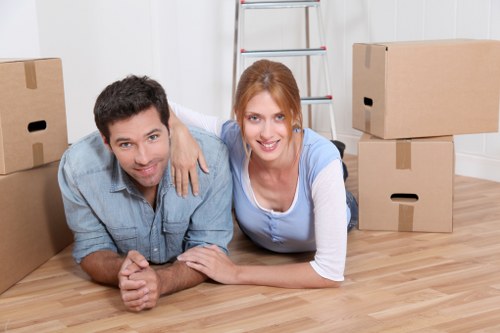 Moving crew handling a flat removal in Abbeywood