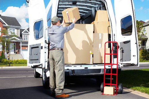 Careful loading of business items during a commercial relocation