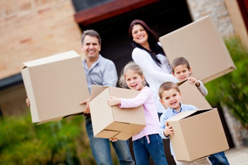 Careful loading of sofas and cabinets for local furniture transport