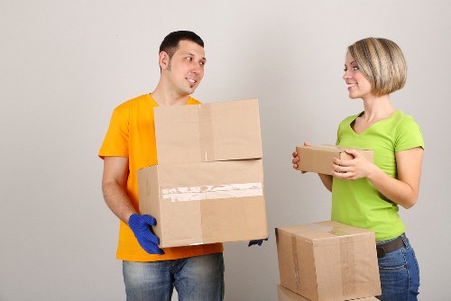 Professional movers handling a residential relocation in Abbeywood