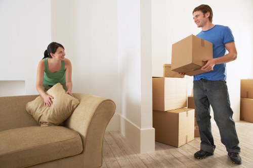Loading furniture into a local removal van in Abbeywood